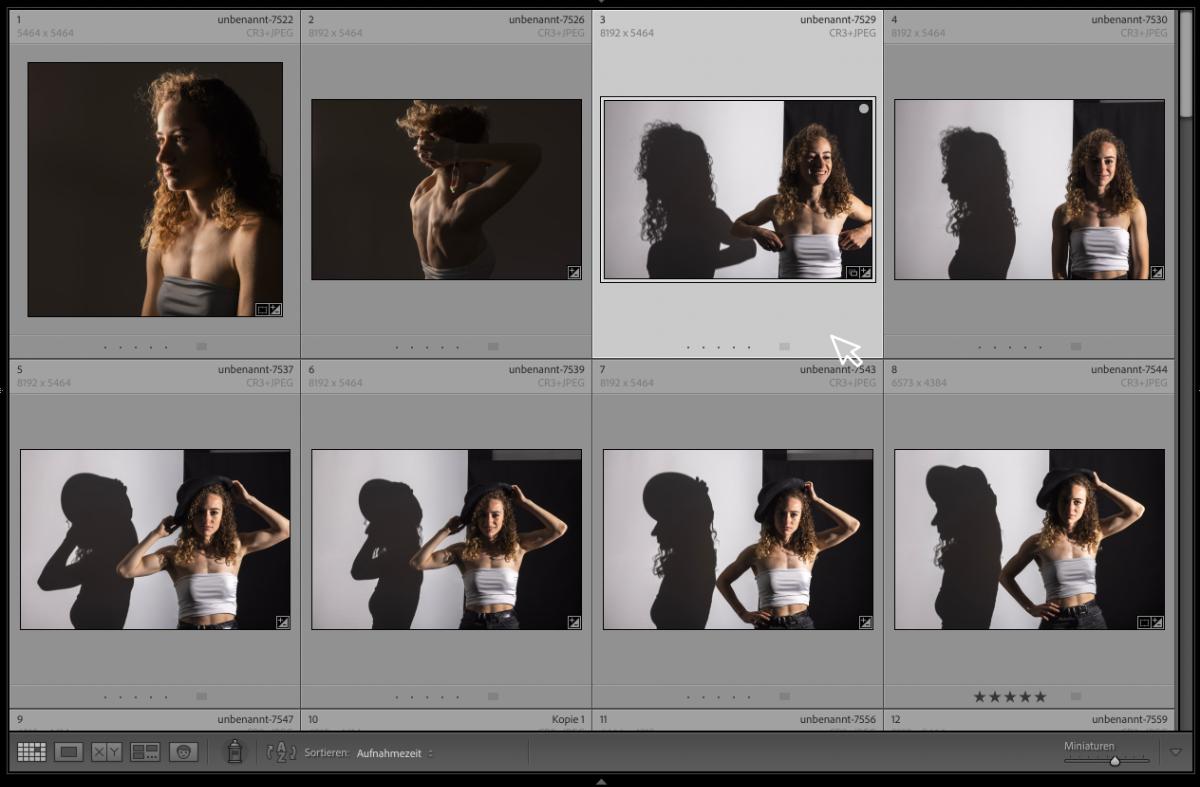 einzelne Fotos markieren einzelne Fotos markieren