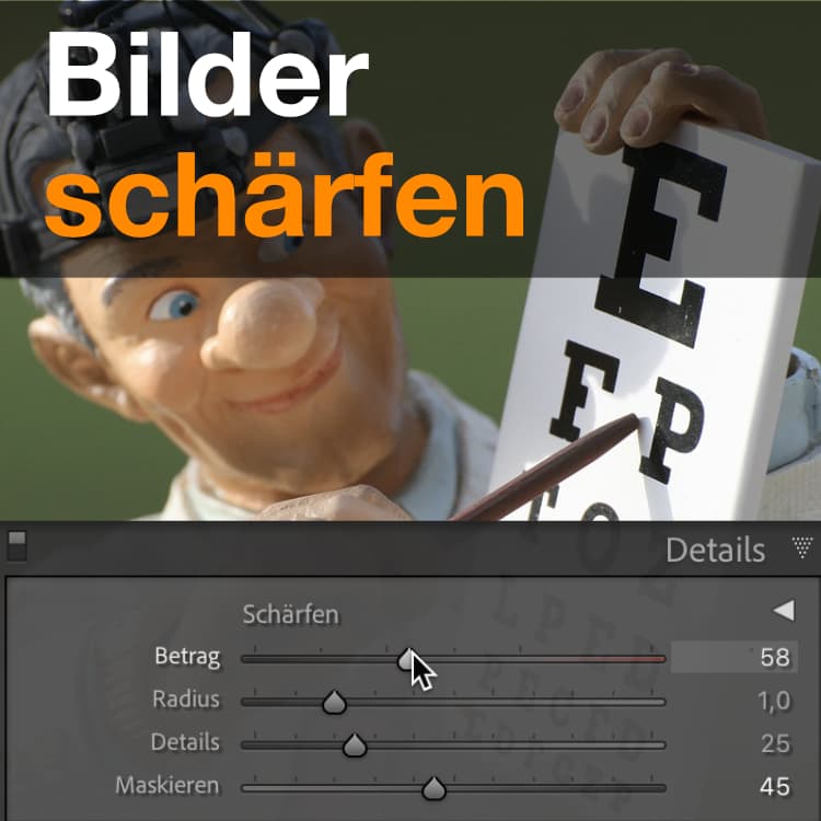 Bilder perfekt schärfen in Lightroom - so geht's Bilder perfekt schärfen in Lightroom - so geht's